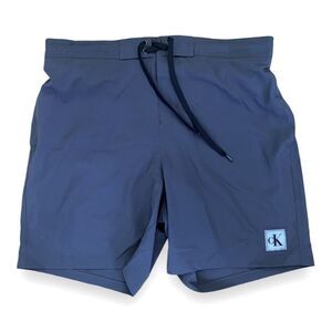 NWT Calvin Klein Swimwear Mens Board Shorts Regular Fit Lined Grey Size XL
